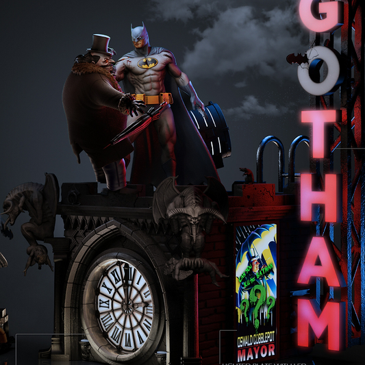 🦇Diorama of Batman vs. Penguin🐧