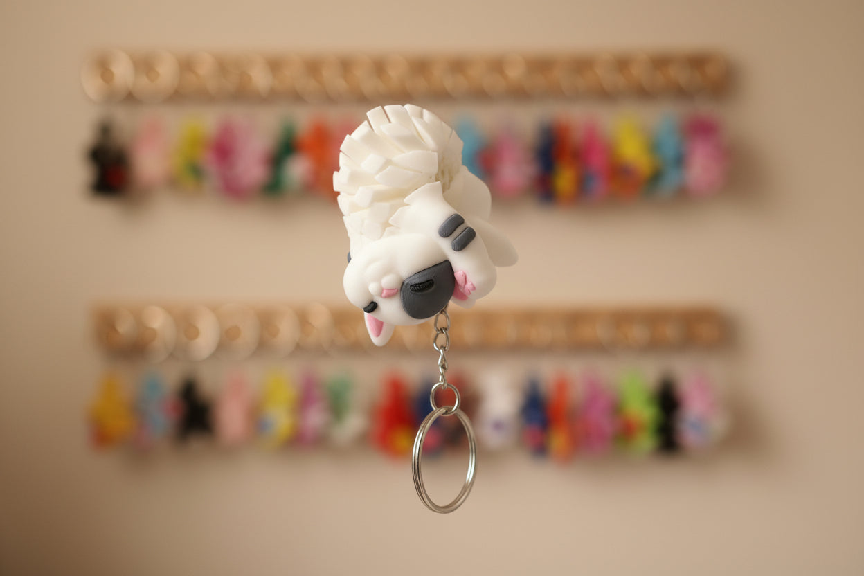 Keychains - White Cat